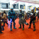 Cosplayers are a constant across every timeline, but without the Warthog these three would be dressed as Iron Man or the Teen Titans version of Cyborg